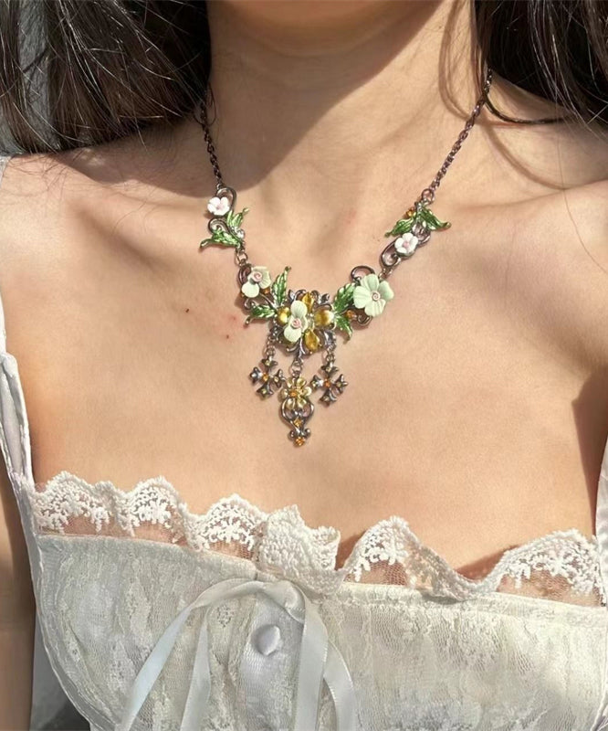 Fine Silk Sterling Silver Tassel Lariat Necklace
