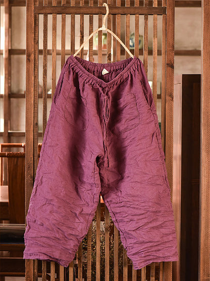 Summer Ramie Harem Pants Bn1008