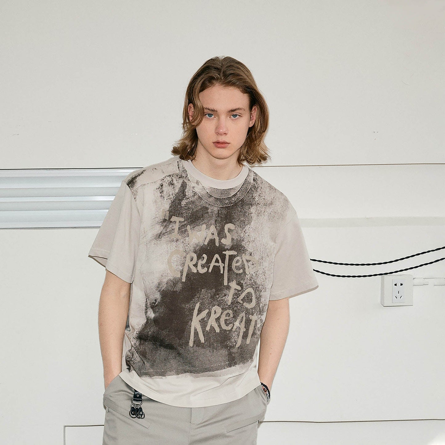 Distressed Graphic Print T-shirt