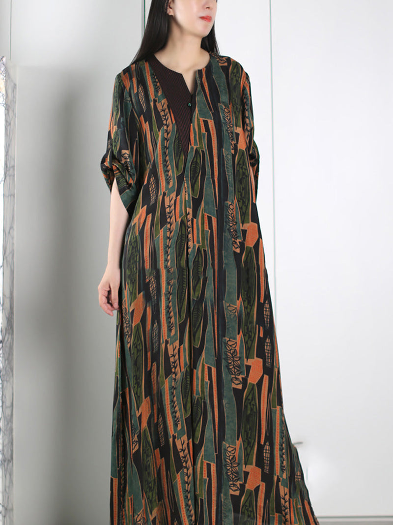 Summer Spliced Maxi Dress Ll053