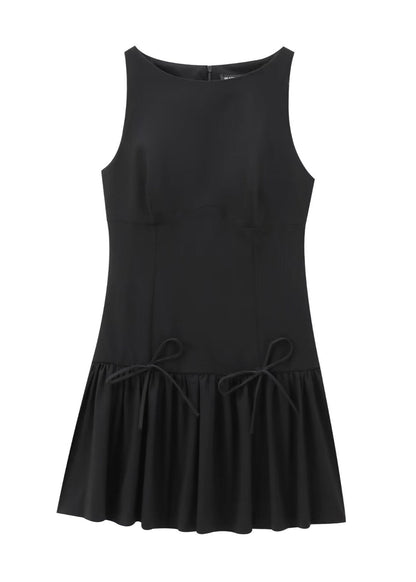 Camille - Sleeveless Drop-waist Mini Dress