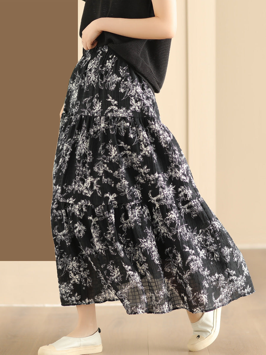 Summer Cotton Loose Skirt Bn1017
