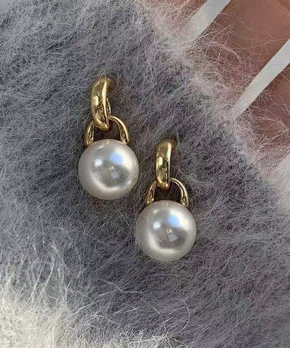 New Versatile Pearl Gilding Stud Earrings