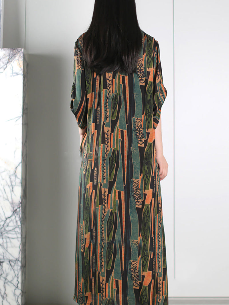 Summer Spliced Maxi Dress Ll053