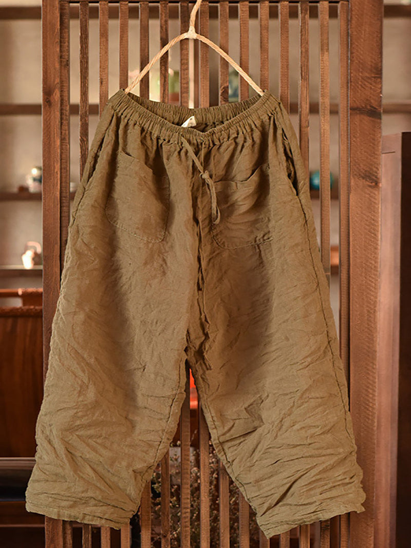 Summer Ramie Harem Pants Bn1008