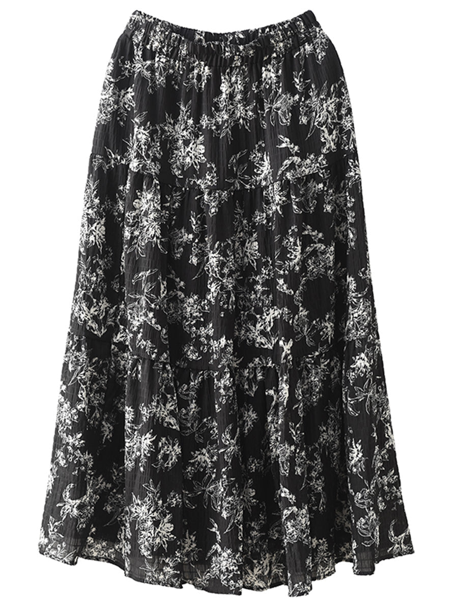 Summer Cotton Loose Skirt Bn1017