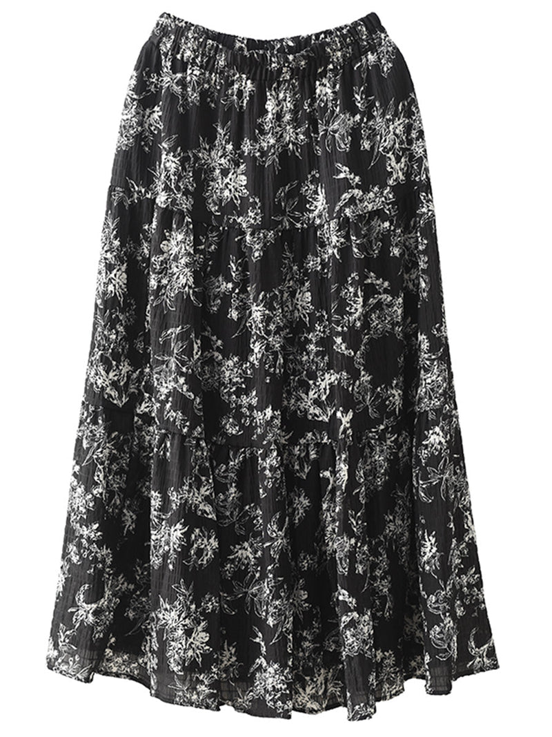 Summer Cotton Loose Skirt Bn1017
