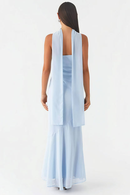 Tie Fishtail Vacation Maxi Dress