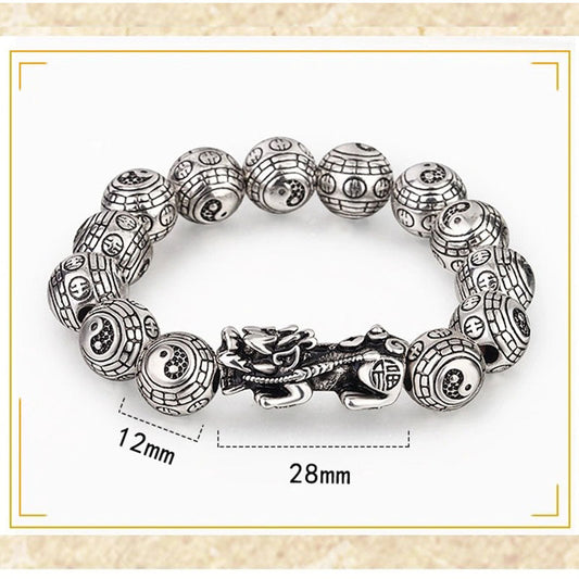Buddha Stones Tibetan Fengshui Pixiu Wealth Bracelet
