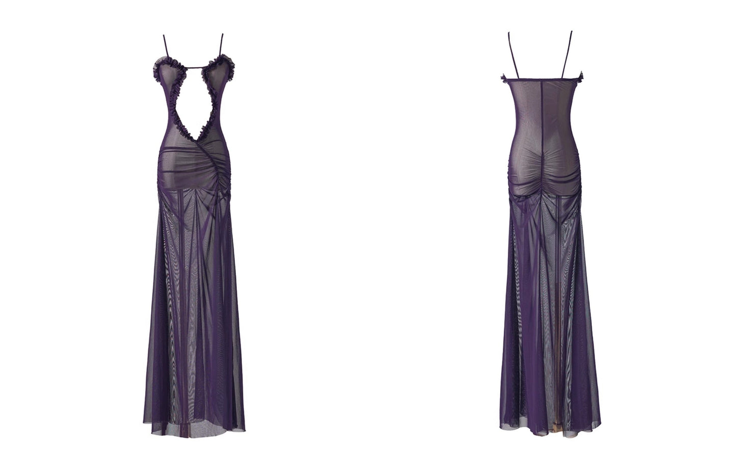 Cutout High-slit Maxi Dress