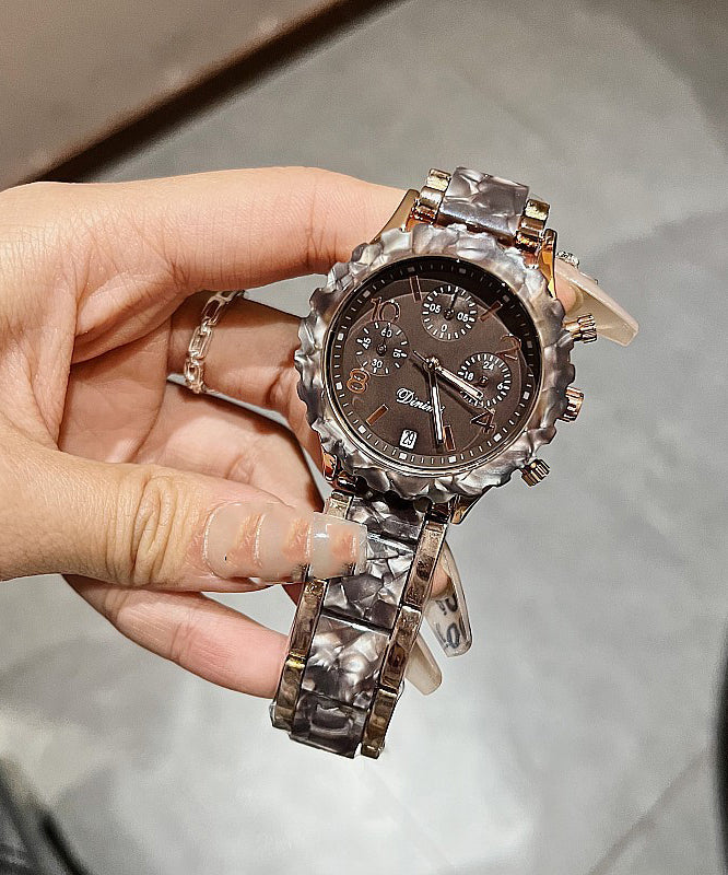 Boutique Colorblock Sapphire Crystal Patchwork Watch