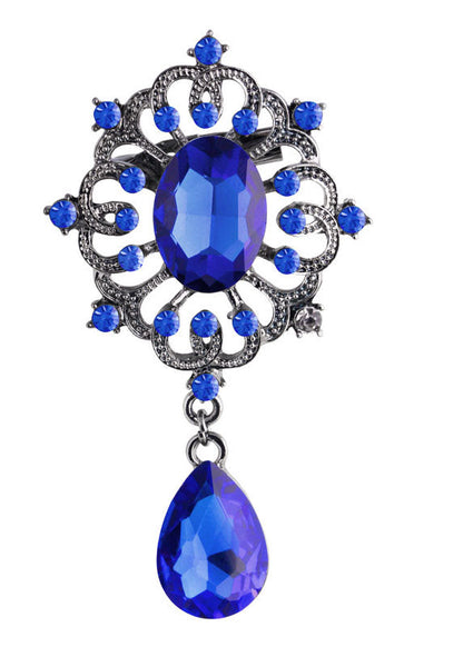 Green Alloy Zircon Crystal Brooches