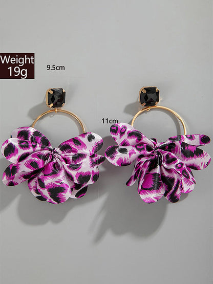 Hollow Leopard Split-joint Earrings Accessories