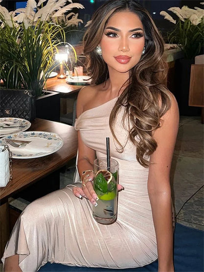Off-shoulder Patchwork Slim Dress ’s Bandage Sleeveless Backless Party Dress New Female Long Dress