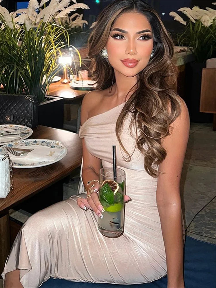 Off-shoulder Patchwork Slim Dress ’s Bandage Sleeveless Backless Party Dress New Female Long Dress