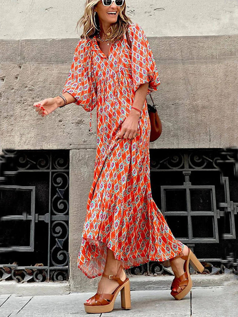 Printed Maxi Dress