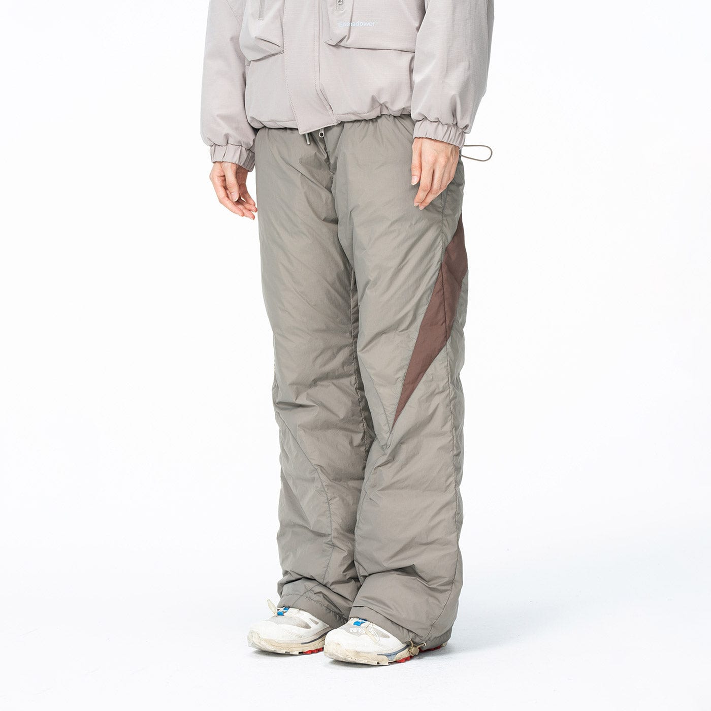 Spliced Splash-proof Padded Track Pants