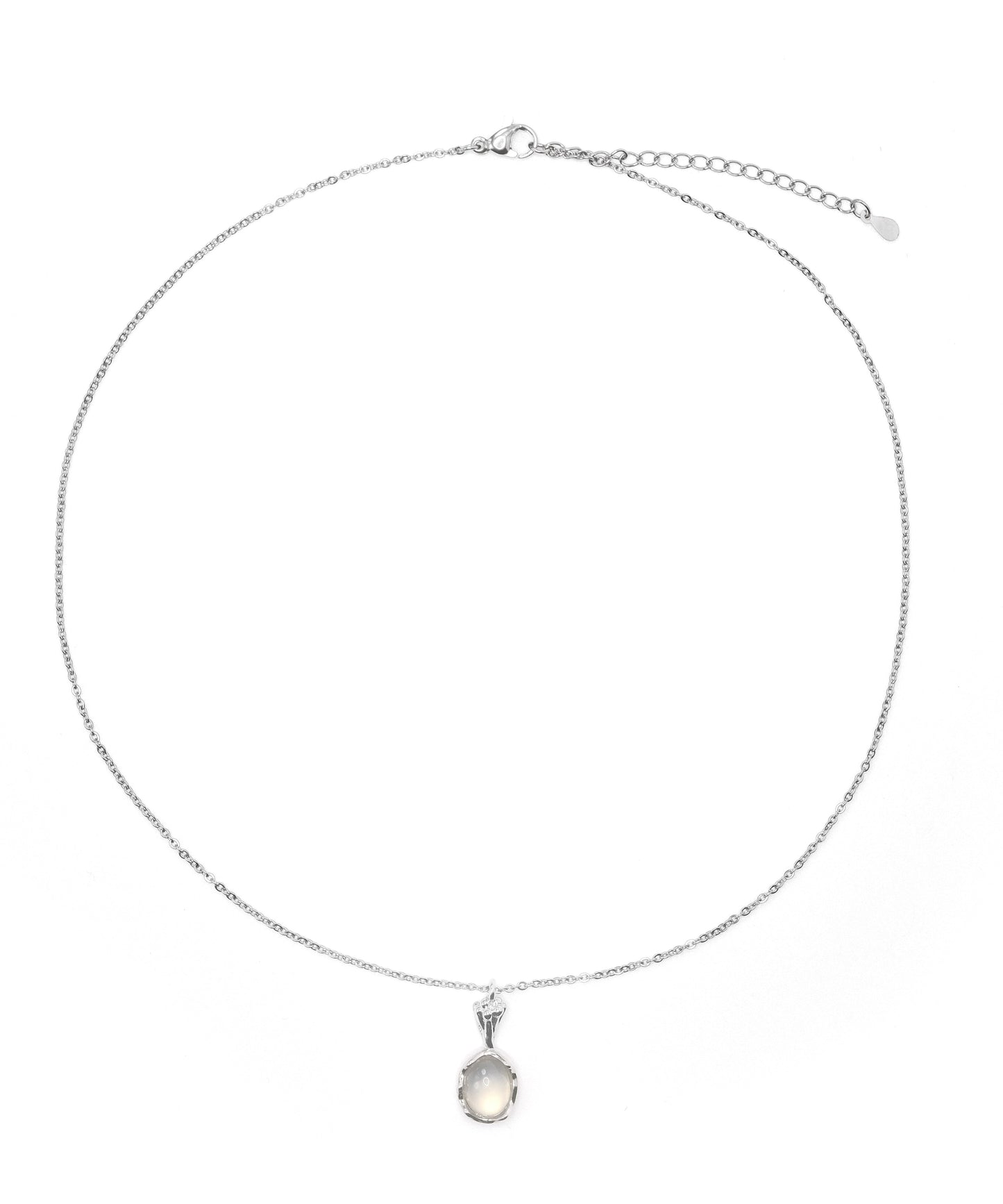 Fine Gem Stone Metal Necklace