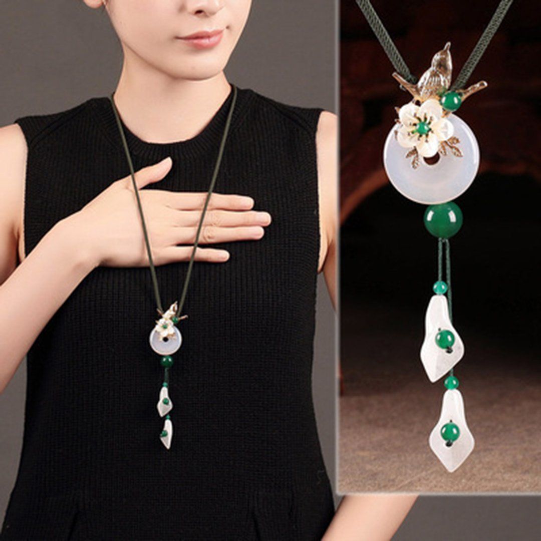 Retro Ornament Chain Simple Pendant Accessories Necklace