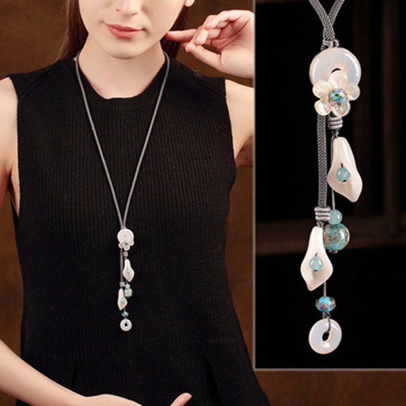 Retro Ornament Chain Simple Pendant Accessories Necklace
