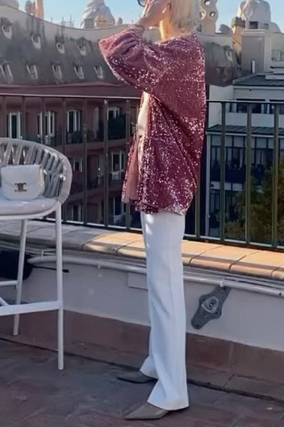 Sequined Cardigan Jacket