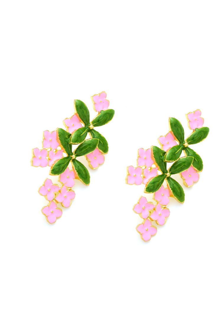 Enamel Drop Earrings