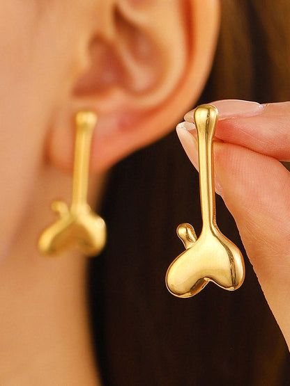 Geometric Color Drop Earrings