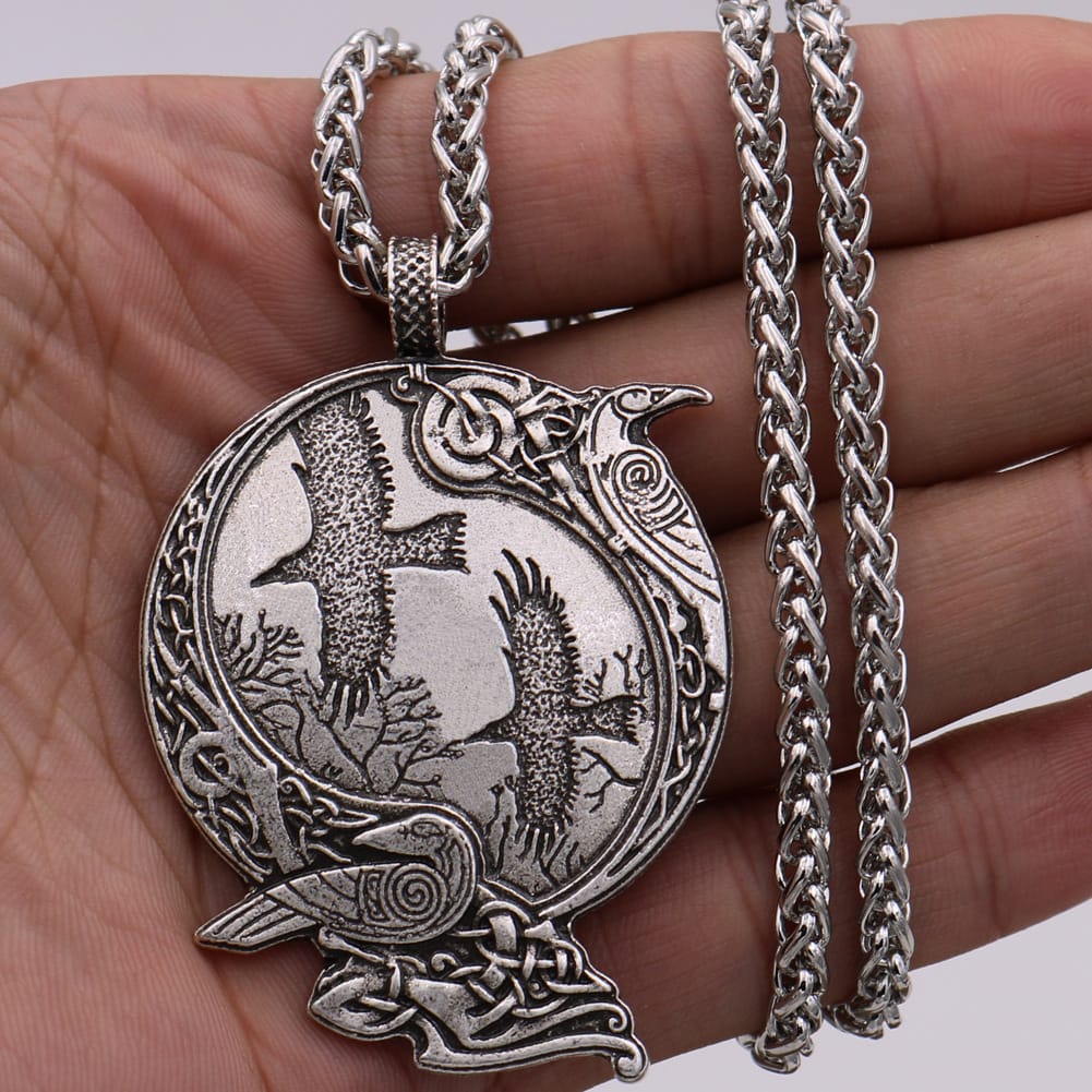 Raven’s Wisdom Celtic Knot Necklace