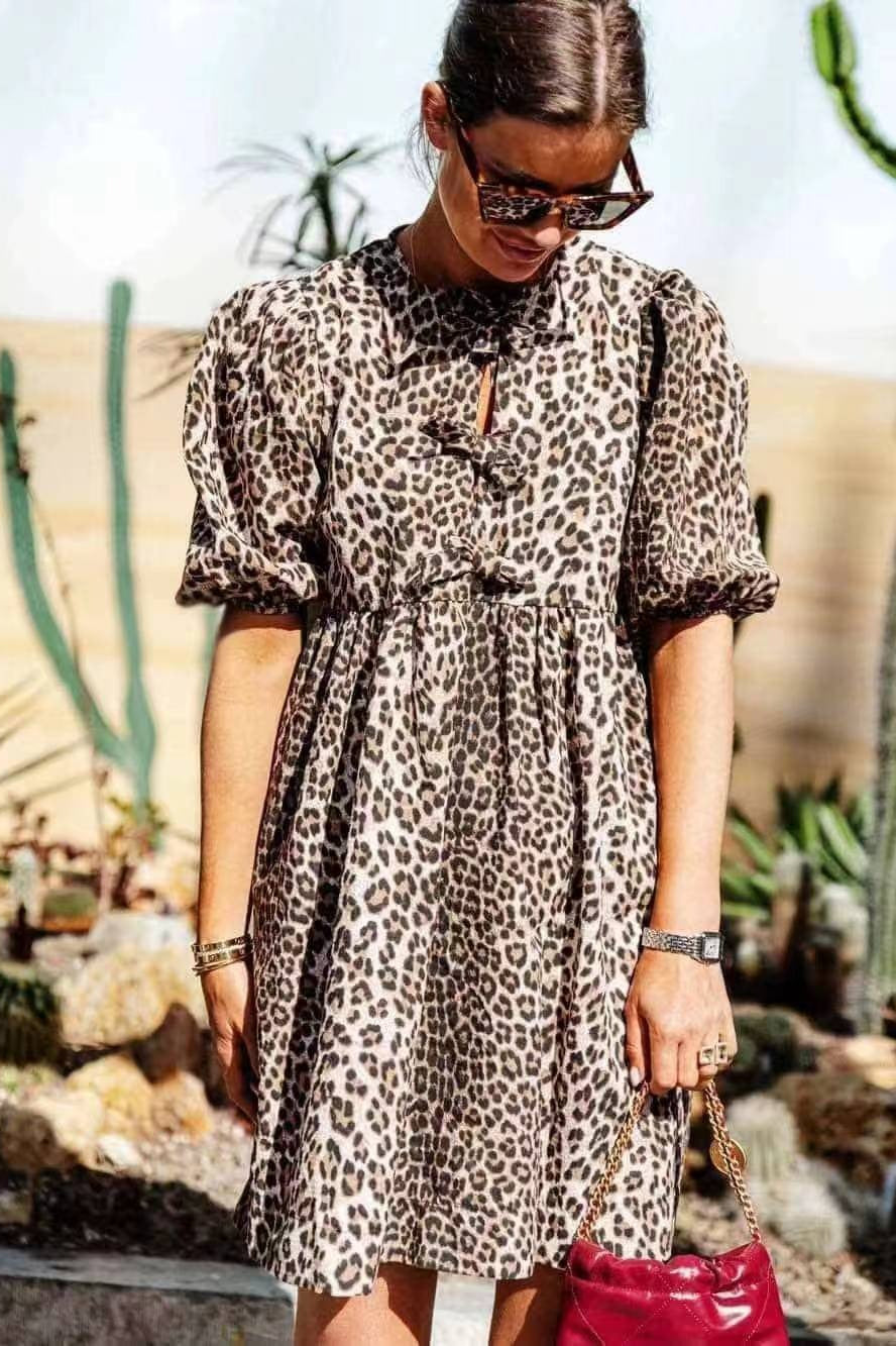 Tie Waist Shirt Mini Dress
