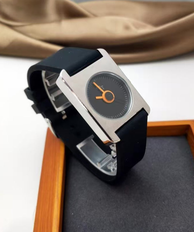 Silk Silicone Rubber Quartz Movement Square Watches