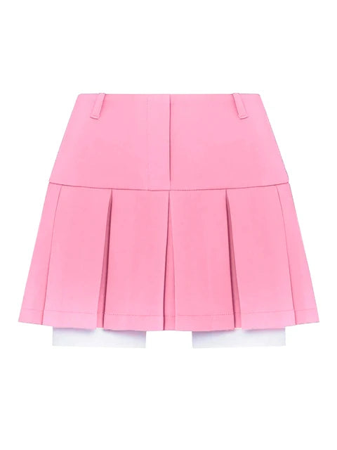 New Mini Skirt for High Waist Y2k Skirts Set Bottom Black Pleated Skirts