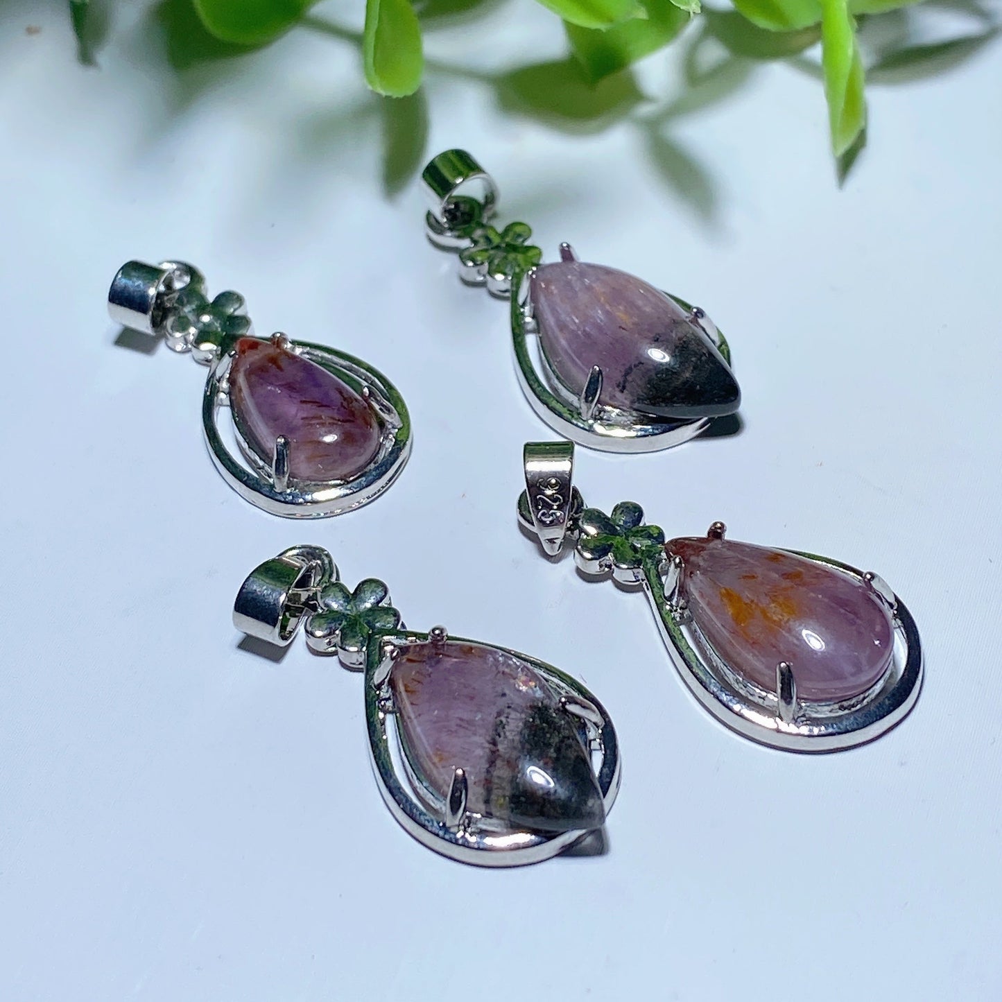 1.1 Inch Aura 23 Crystal Healing Pendant for Spiritual Protection