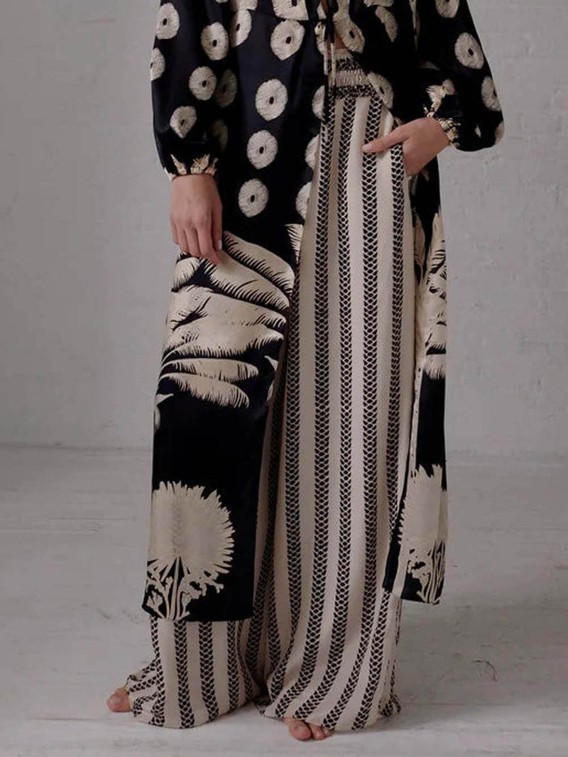 Unique Print Oversized Cardigan Top