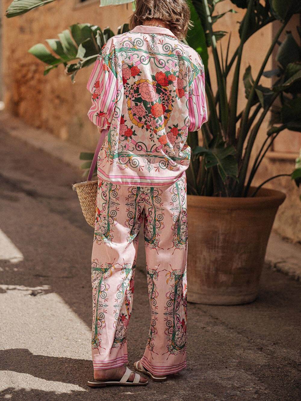 Unique Charm Print Loose Blouse