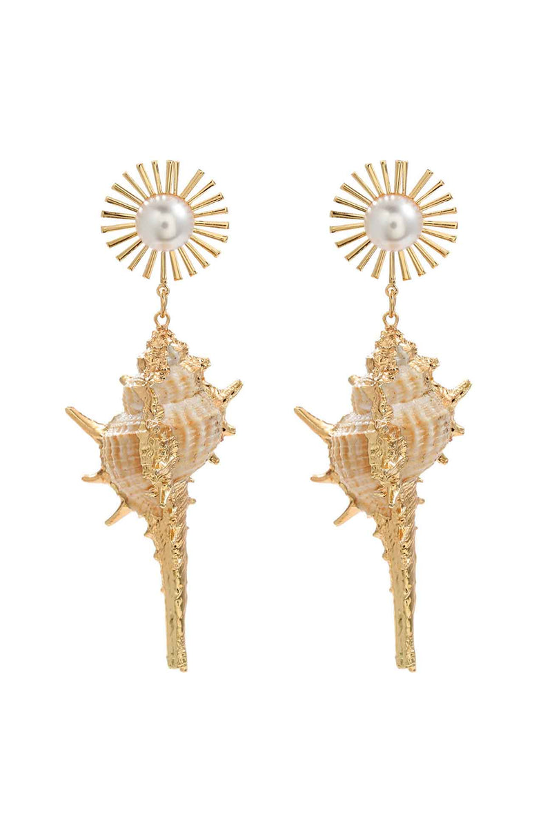 Shell Pearl Earrings