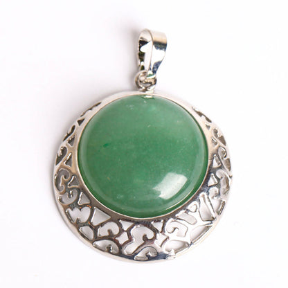 1.5 Inch Healing Chakra Quartz Stone Pendant for Energy Balance