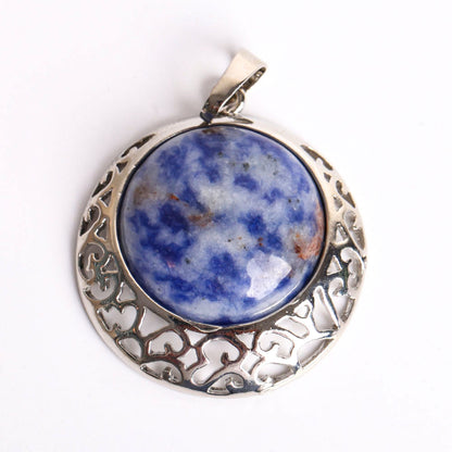 1.5 Inch Healing Chakra Quartz Stone Pendant for Energy Balance