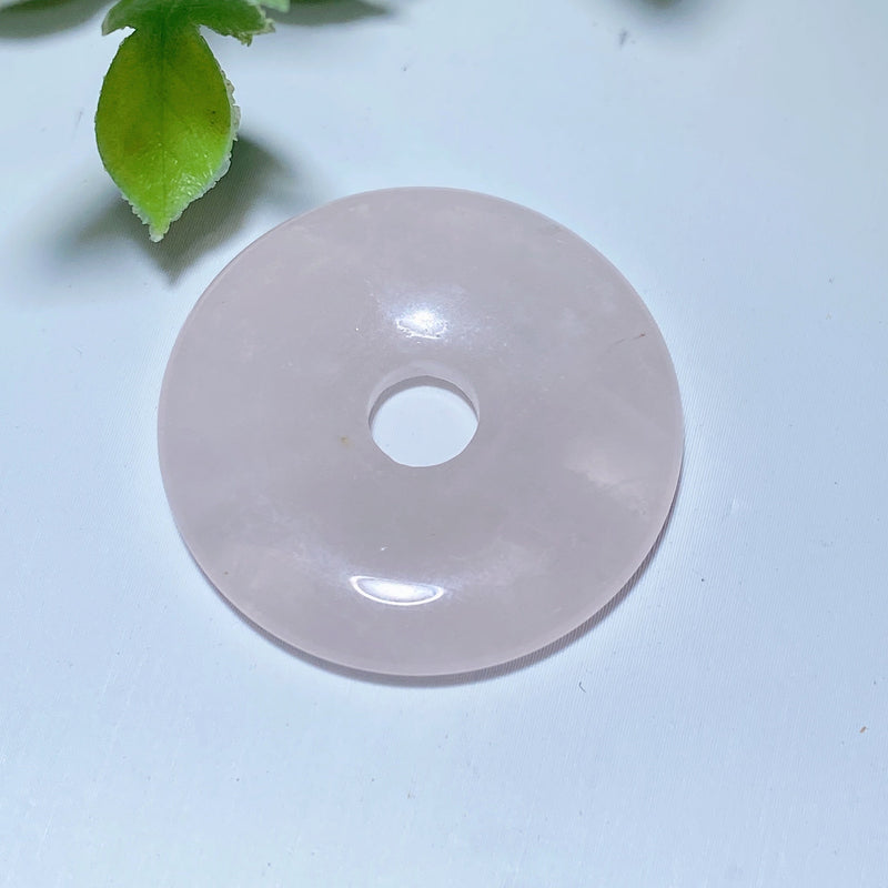 1.5 Inch Mixed Crystal Healing Donut Pendant Spiritual Jewelry