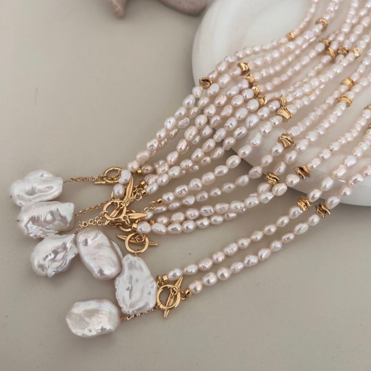 3-4mm Baroque Pearl Necklace