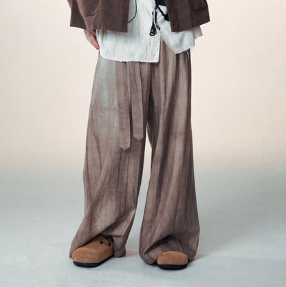 Wide-leg Linen Pants