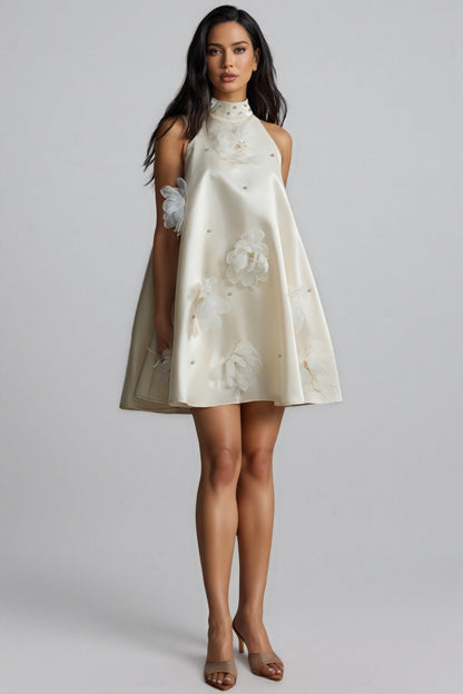 Eliza Applique Sleeveless Mini Dress
