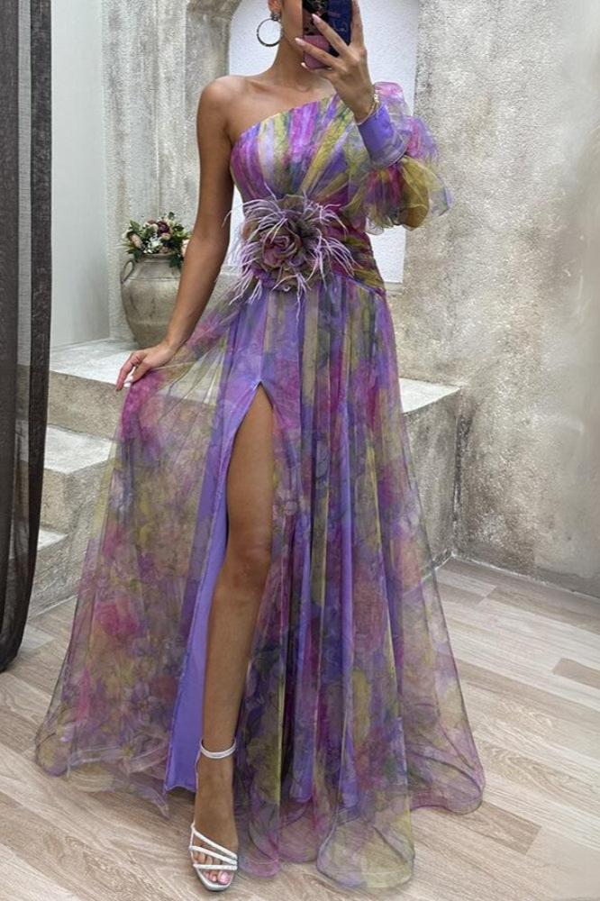 Kayla - One-shoulder Maxi Dress