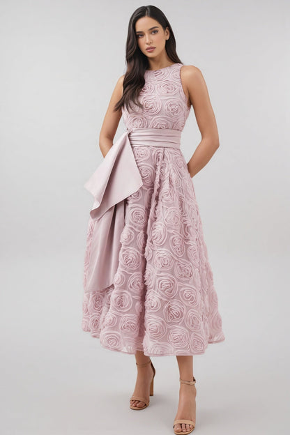 Ethel 3d Sleeveless Midi Dress