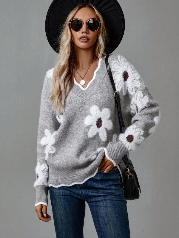 Thea – V-neck Sweater