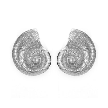 Fake Beach Style Conch Alloy Stud Earrings