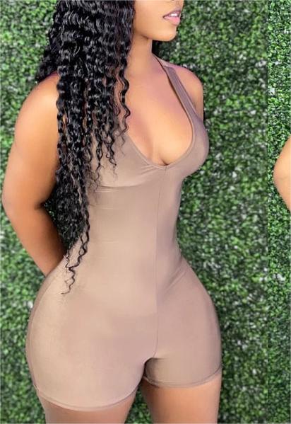 Clothing Vest Sleeveless Pleated Shorts Jumpsuit