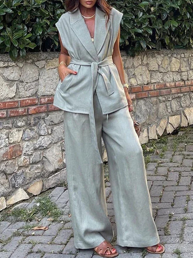 Vest and Pants Two Pieces Sets
