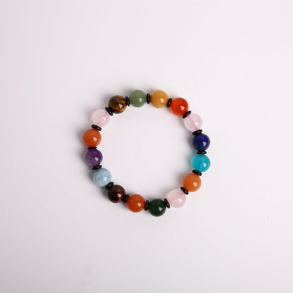 10mm Chakra Crystal Healing Bracelet for Energy Balance