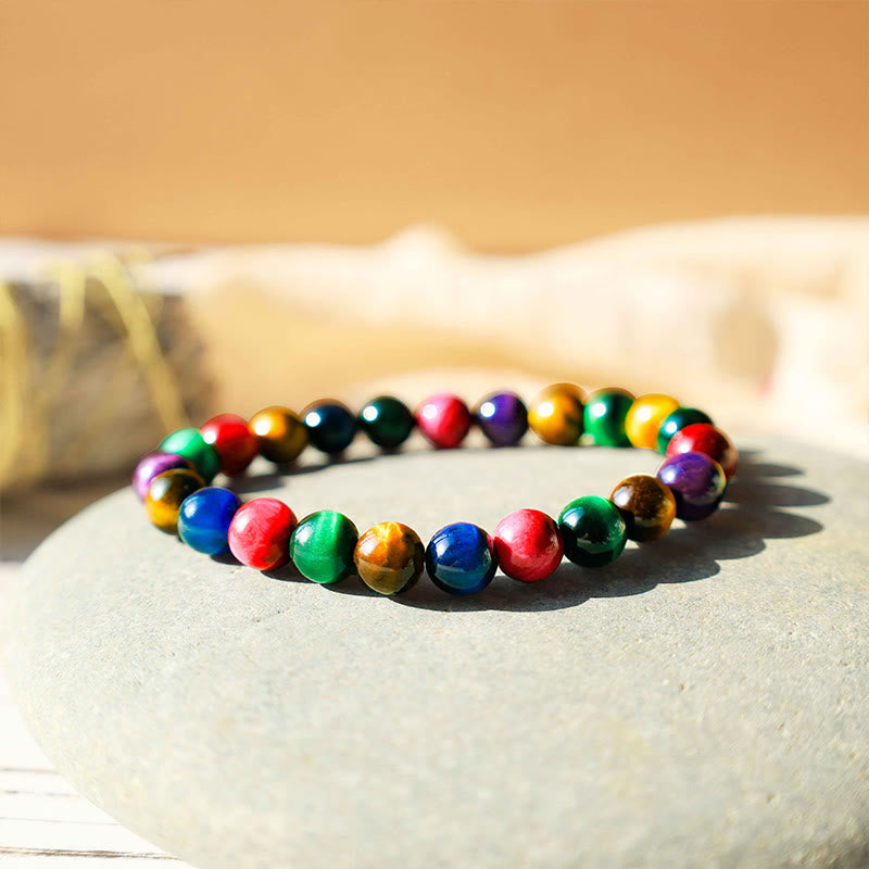 10mm Tiger Eye Courage & Strength Bracelet