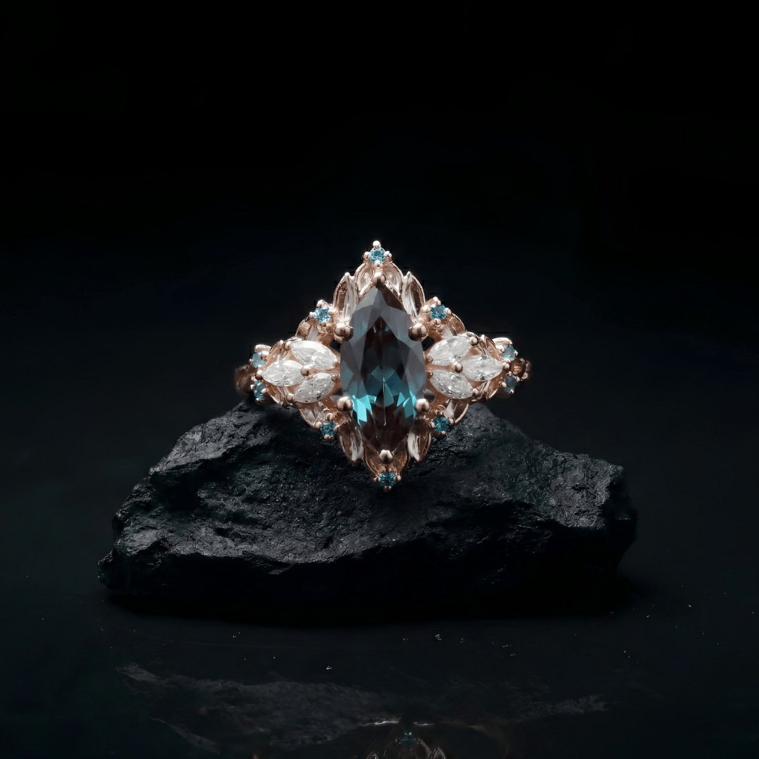 Shadowleaf Guardian Crystal Ring